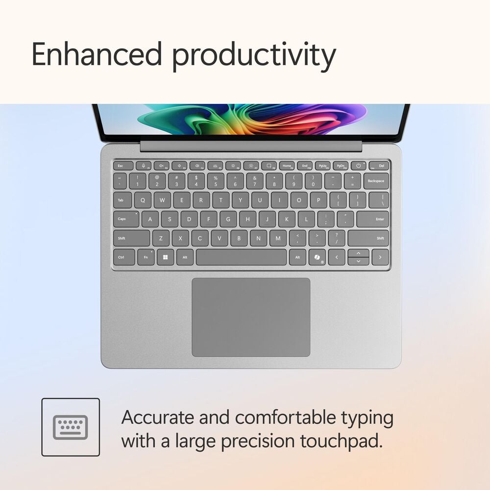 Microsoft Surface Copilot+ PC 13&quot; Laptop - Qualcomm Snapdragon X Plus - 16GB RAM - 256GB UFS - Windows 11 Home - Platinum - Device Only - &#40;Latest Model&#41;, , large