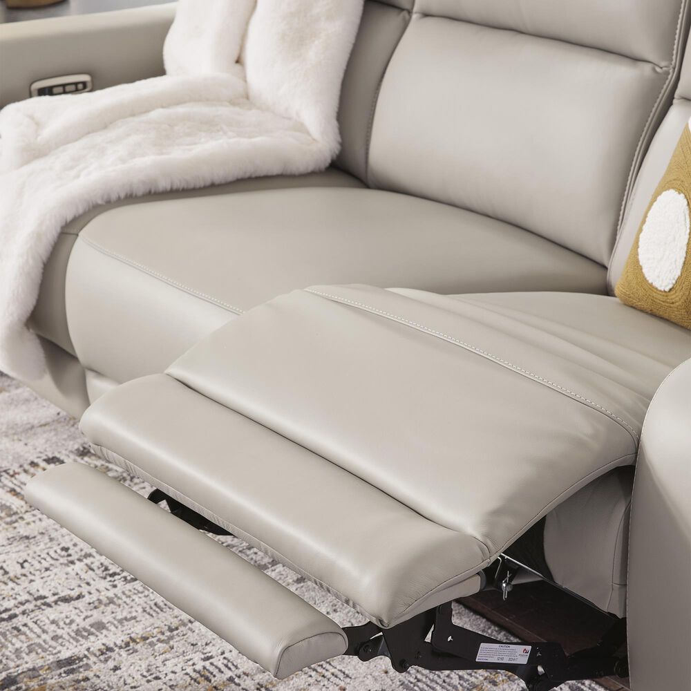 Ashley Mercomatic Power Reclining Sofa in Gray, , large