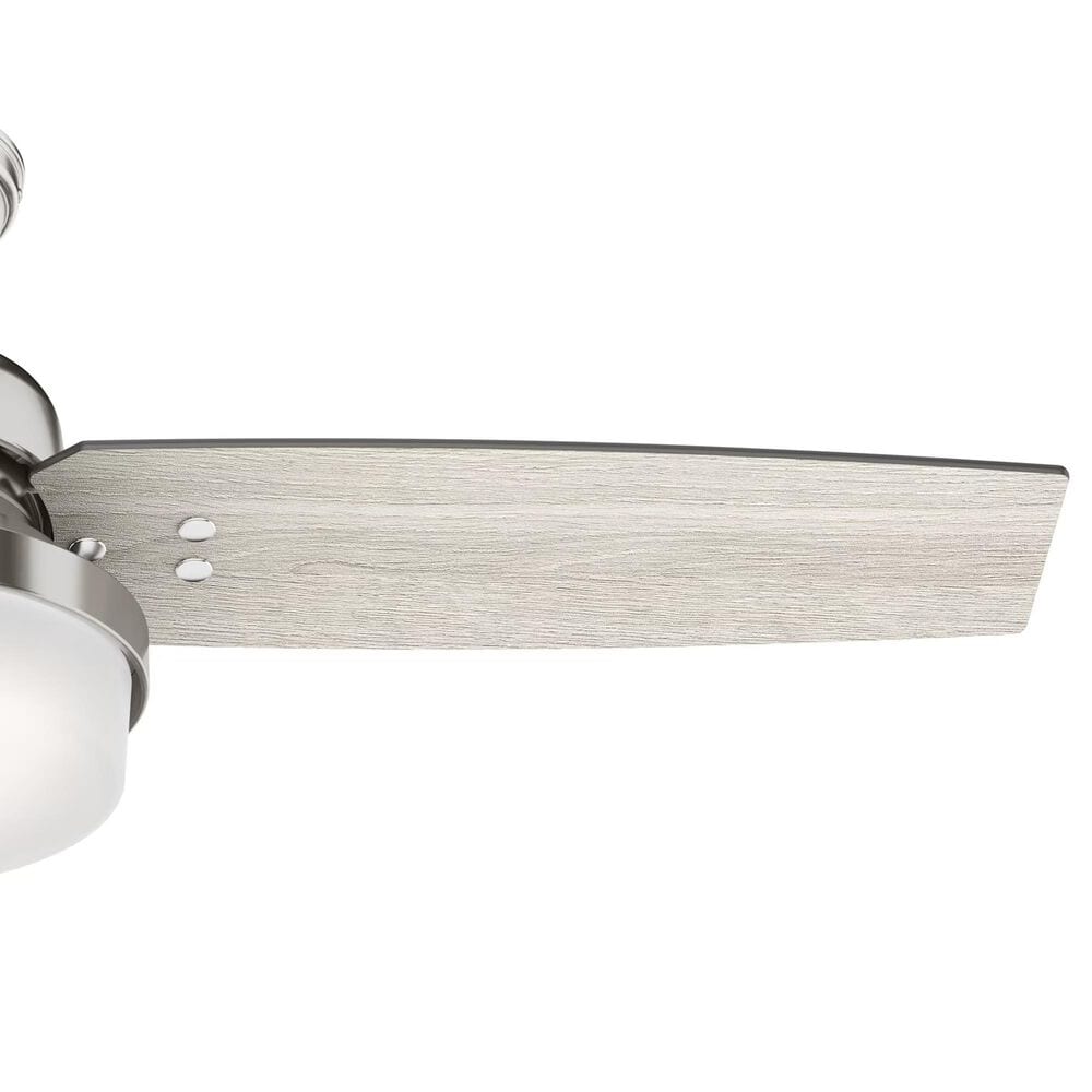 Hunter Sentinel 44&quot; Ceiling Fan with LED Lights in Brushed Nickel, , large