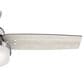 Hunter Sentinel 44" Ceiling Fan with LED Lights in Brushed Nickel, , large