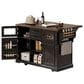 HOMLUX 54.9" Kitchen Island with Drop Leaf in Black and Brown, , large
