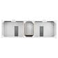 James Martin Vanities Chicago 72" Double Bathroom Vanity in Glossy White with 3 cm White Zeus Quartz Top and Rectangular Sinks, , large