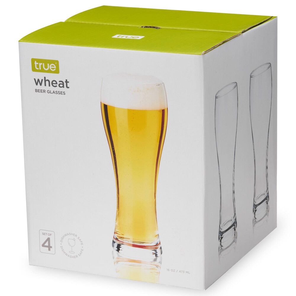 True Wheat Beer Glasses in Clear &#40;Set of 4&#41;, , large