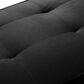 HOMLUX 65" Futon Sleeper Sofa Bed with Adjustable Backrest and Cup Holders in Black, , large