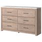 Ashley Senniberg 4-Piece Full Panel Bed Set in Light Brown and White, , large