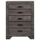 Mayberry Hill Nathan 5-Drawer Chest in Distressed Gray, , large