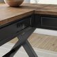 Ashley Wildenauer 3-Piece L-Shape Desk with Bookcase Set in Brown and Black, , large