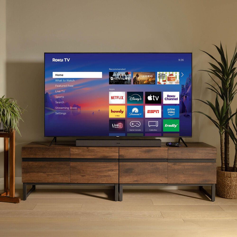 Roku 65" Class Select Series 4K QLED in Black - Smart TV, , large
