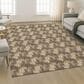 Dalyn Rug Company Soft Essentials Chevron Chocolate 9" x 12" Area Rug, , large