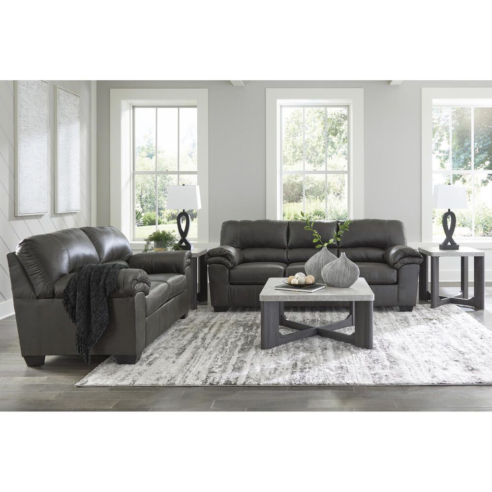 Ashley Bladen Stationary Sofa and Loveseat Set in Slate, , large