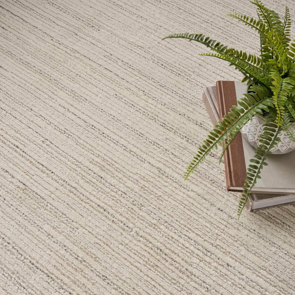 Nourison Andes AND01 5&#39;3&quot; x 7&#39;3&quot; Ivory and Grey Area Rug, , large