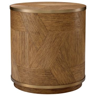Eichholtz Velutto Side Table in Caramel and Brushed Brass, , large