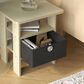 HOMLUX 1-Drawer End Table in Steam Beech, , large