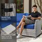 HOMLUX 6-Piece Patio Conversation Set in Navy Blue, , large