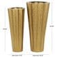 Maple and Jade 2-Piece Hammered Floor Decorative Vase Set in Gold, , large