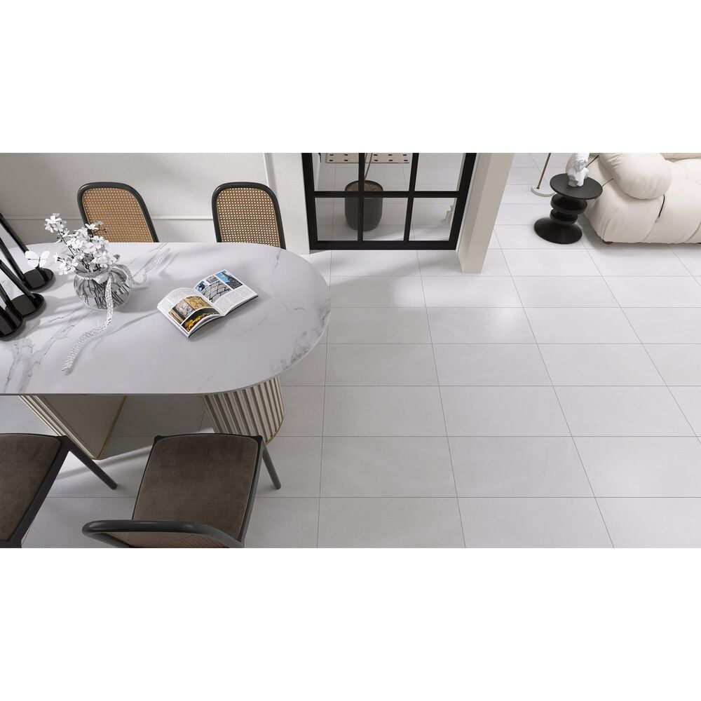 Emser Genesis White 12&quot; x 23&quot; Glazed Ceramic Tile, , large