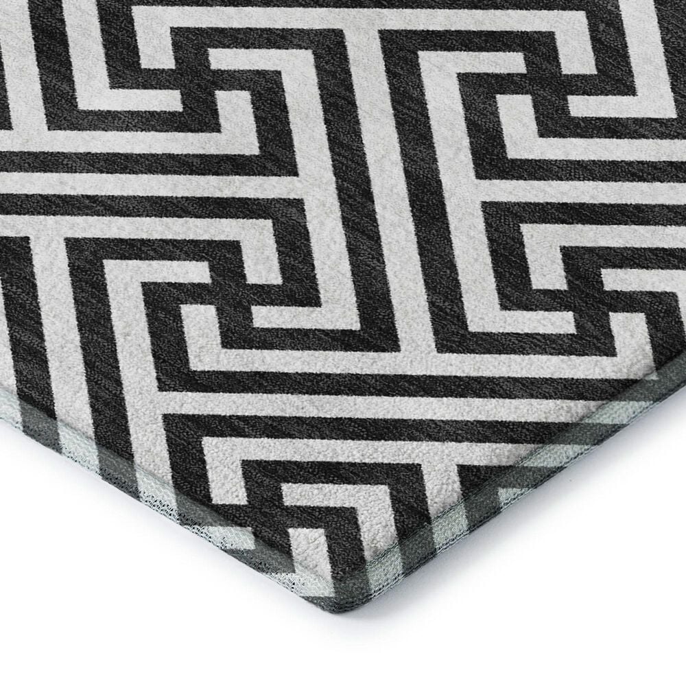 Dalyn Rug Company The Reserve TR5 Black 2&#39;3&quot; x 7&#39;6&quot; Indoor/Outdoor Runner, , large