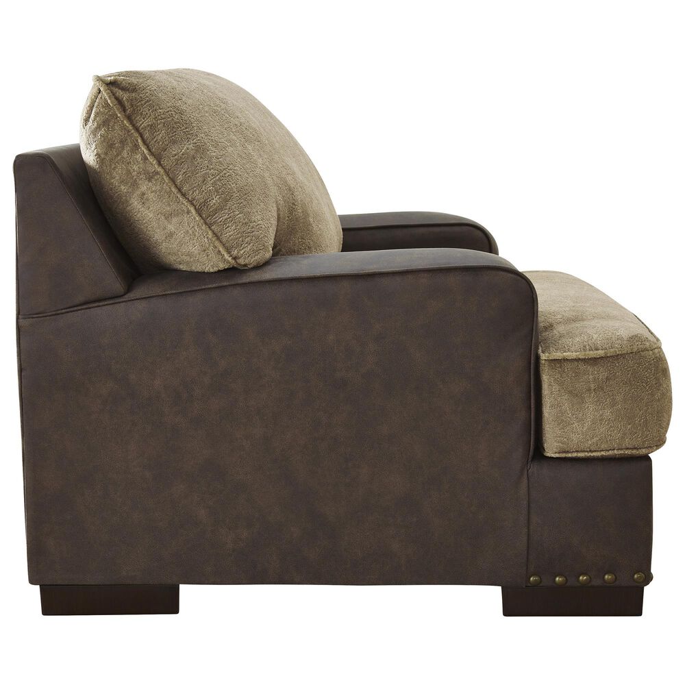 Ashley Alesbury Oversized Accent Chair in Chocolate, , large