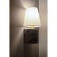 Corbett Lighting Aden 1-Light Wall Sconce in Vintage Brass and Black Marble, , large