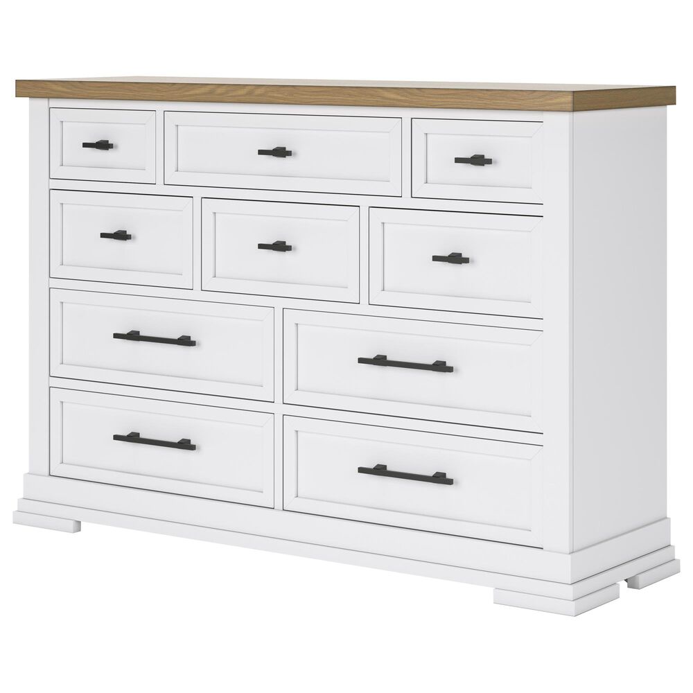 Ashley 3-Piece Queen Bedroom Set in White and Natural, , large