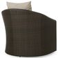 Hearth and Haven Outdoor Wicker Swivel Chair in Khaki, , large