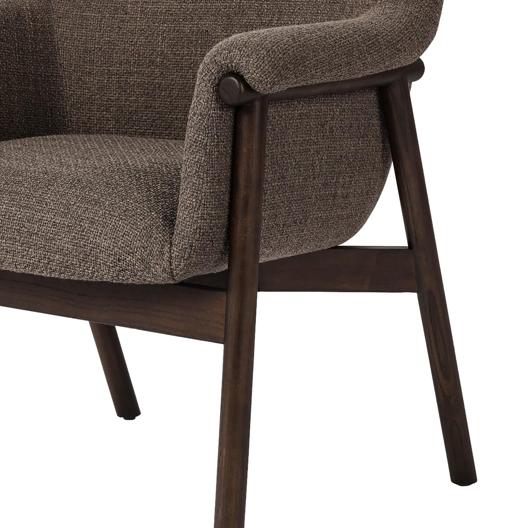Four Hands Sora Upholstered Arm Chair in Gibson Mink