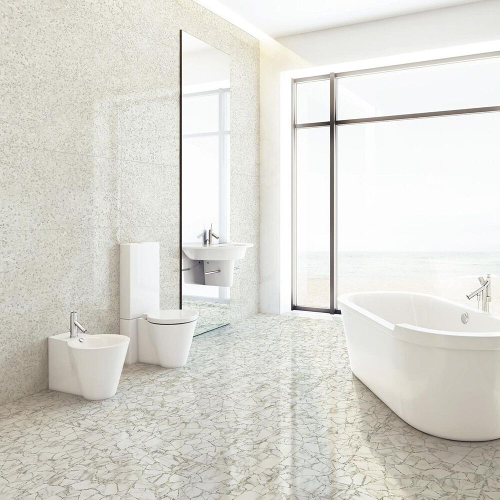 Emser Terazio Bianco 12" x 24" Matte Porcelain Tile, , large