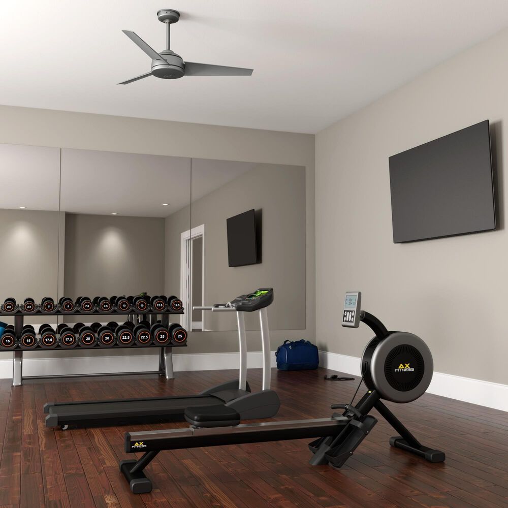 Hunter Trimaran 52&quot; Outdoor Ceiling Fan in Matte Silver, , large