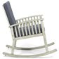 Hearth and Haven Casa Outdoor Rocking Chair with Cushion in Grey, , large