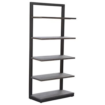 Shell Island Furniture Etagere Bookcase in Sandblast Grey and Gunmetal, , large