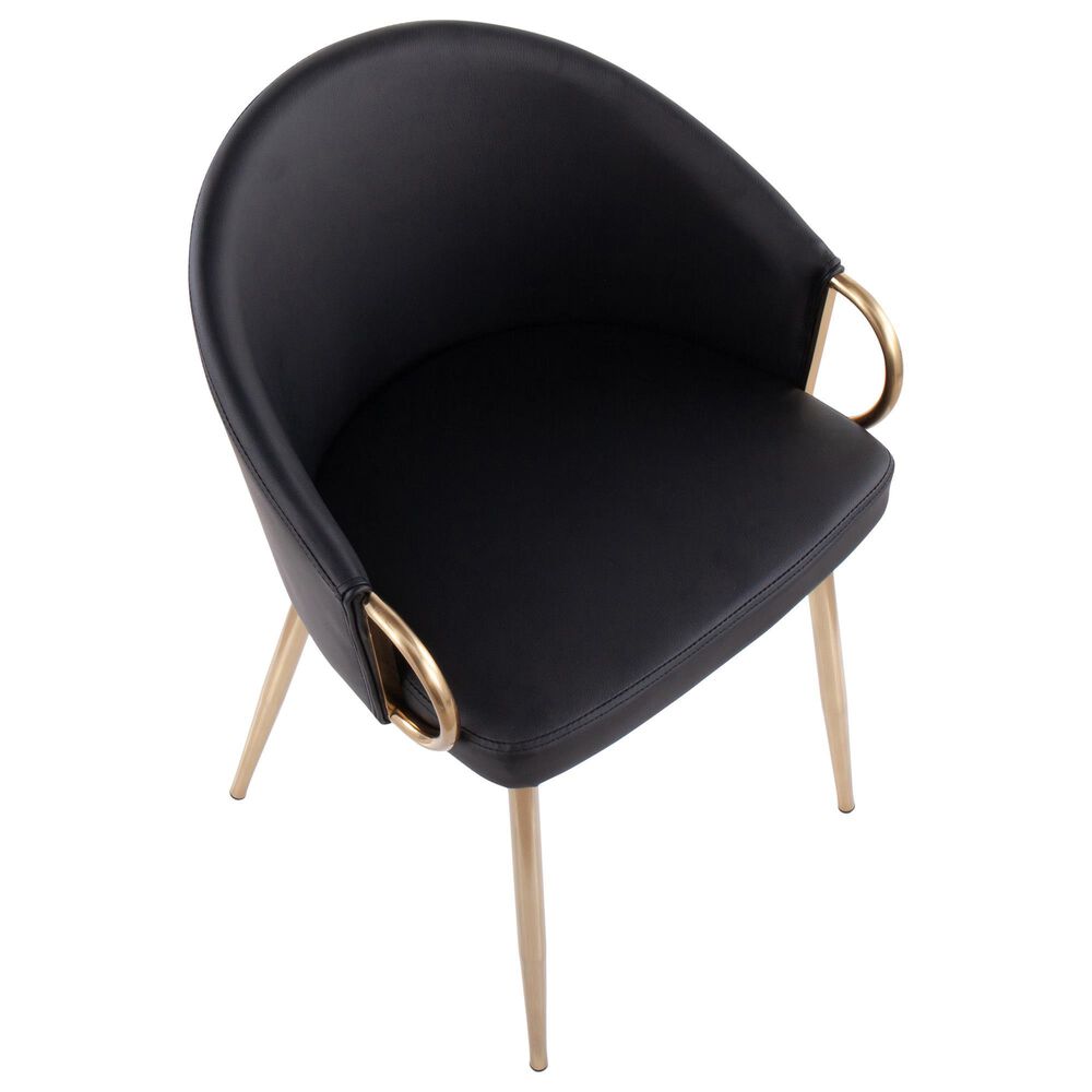 Lumisource Claire Chair in Black/Gold, , large