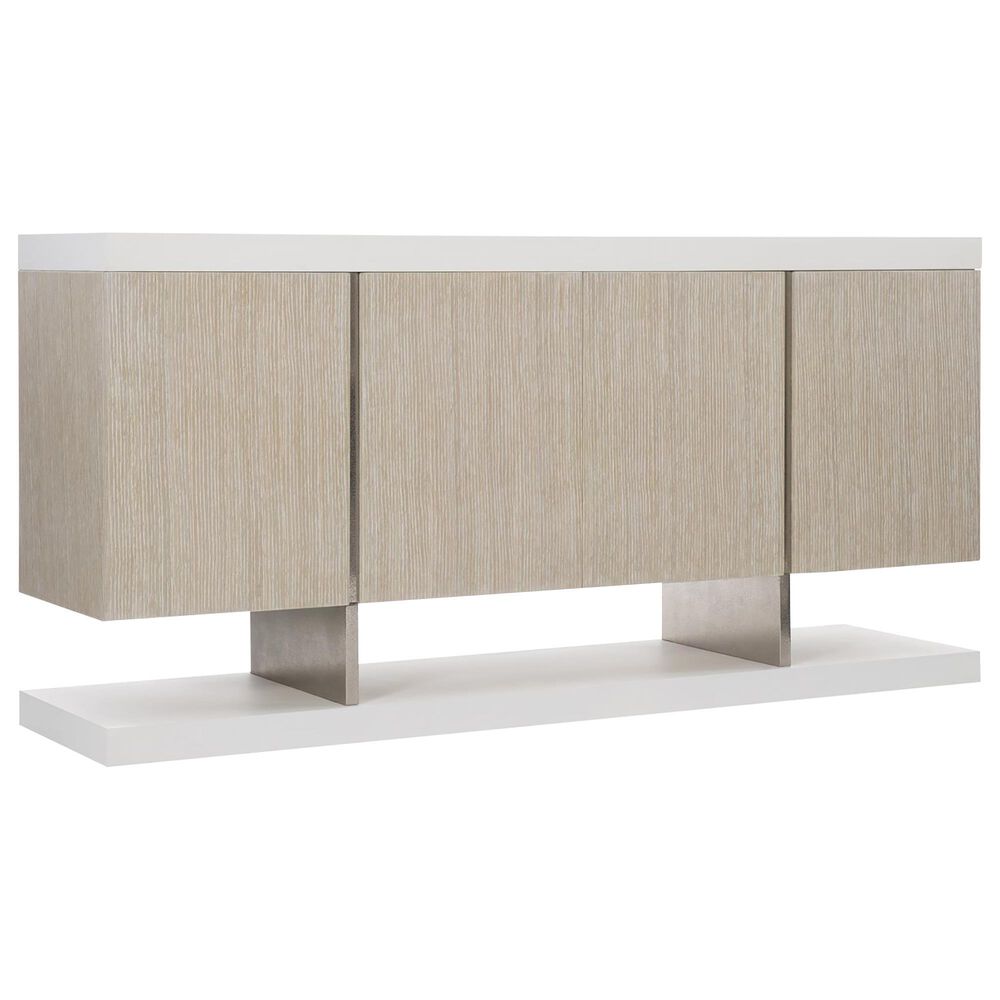 Bernhardt Solaria Sideboard in Fossil and Shiny Nickel, , large