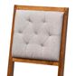Baxton Studio Gideon Side Chair with Grey Cushion in Walnut Brown (Set of 2), , large