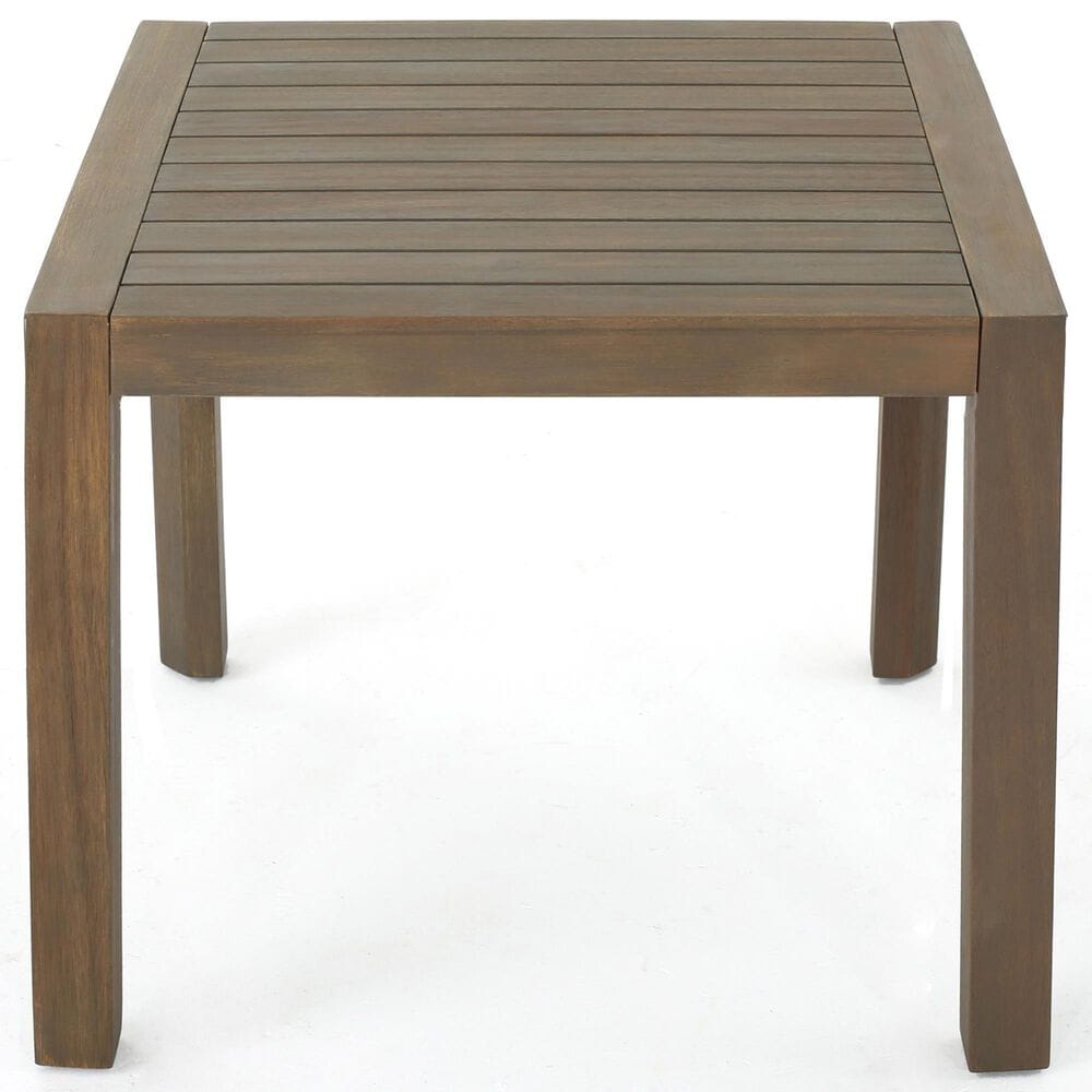 Hearth and Haven Leah 3-Piece Patio Chat Set with Gray Cushion in Brown, , large