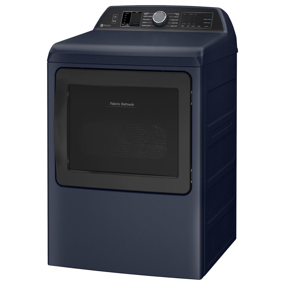 GE Profile 7.3 Cu. Ft. Smart Electric Dryer with Fabric Refresh in Sapphire Blue, , large