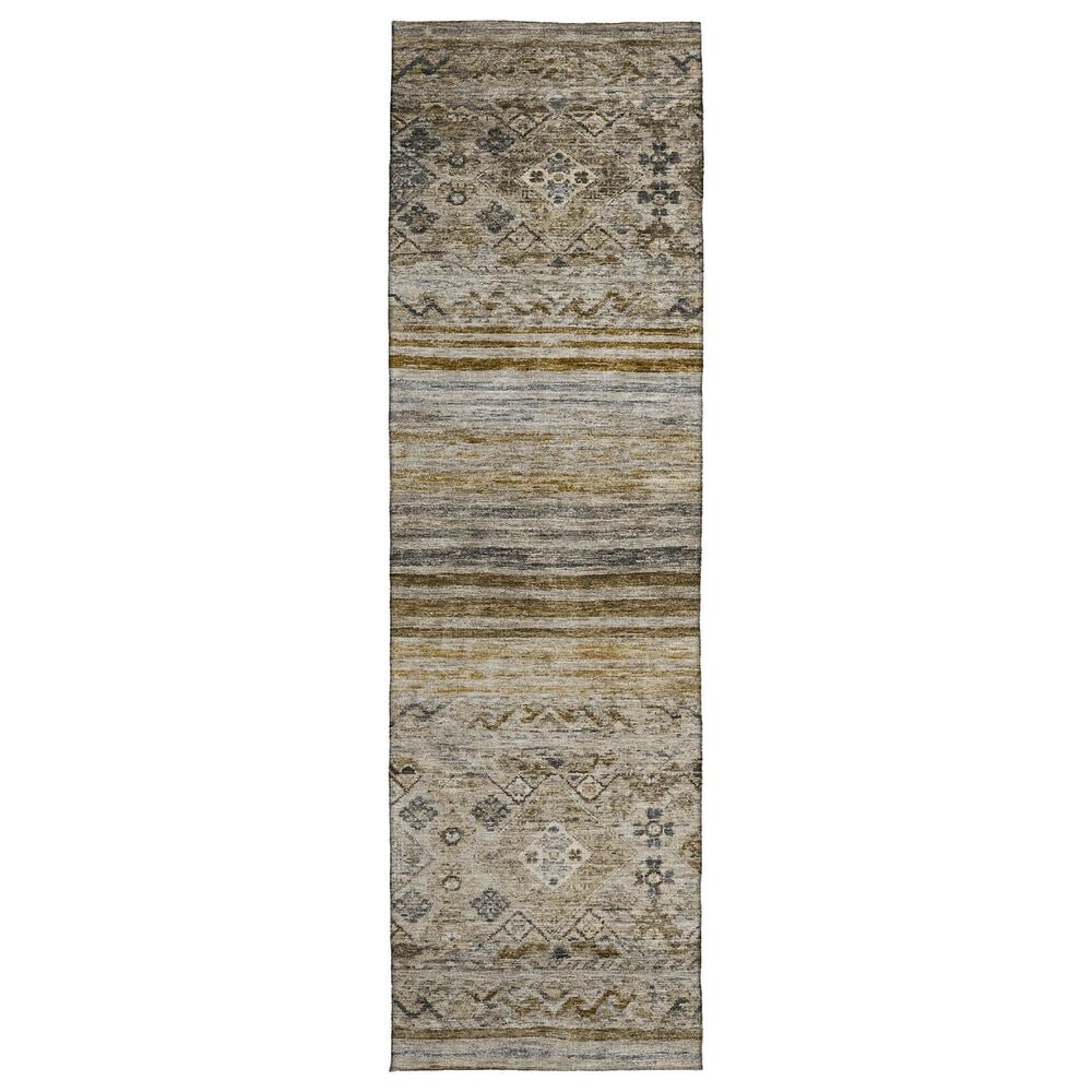 Dalyn Rug Company Karaj KJ4 2"3" x 7"6" Brown Indoor/Outdoor Runner, , large