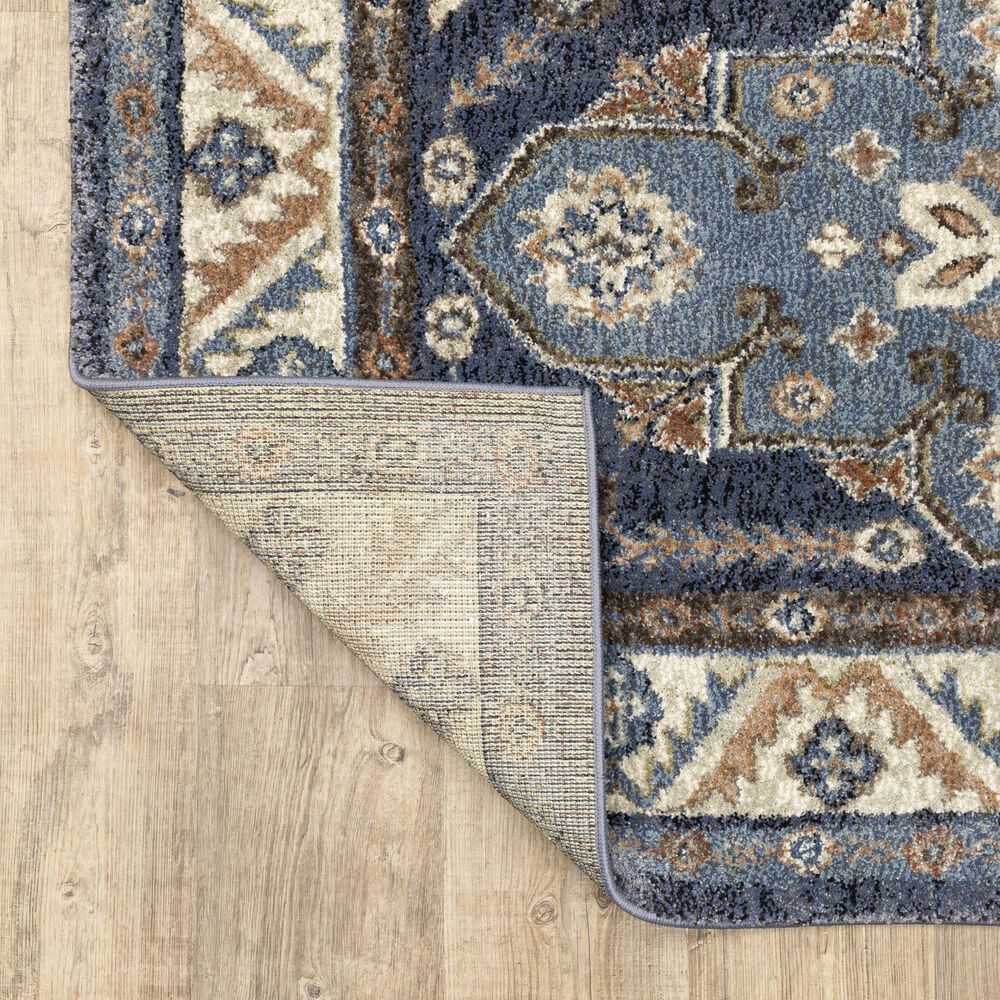 ROW by Oriental Weavers Gemma Oriental Blue and Rust 2'3" x 7' Runner, , large