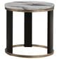Furniture of America Morai End Table in White, Gold and Black, , large