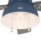 Hunter Mill Valley 52" Outdoor Ceiling Fan with Light in Indigo Blue, , large