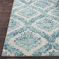 Surya Harput Navy, Ivory, Medium Gray and Teal 2" x 2"11" Area Rug, , large