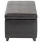 Baxton Studio Bench Storage Ottoman in Dark Brown, , large