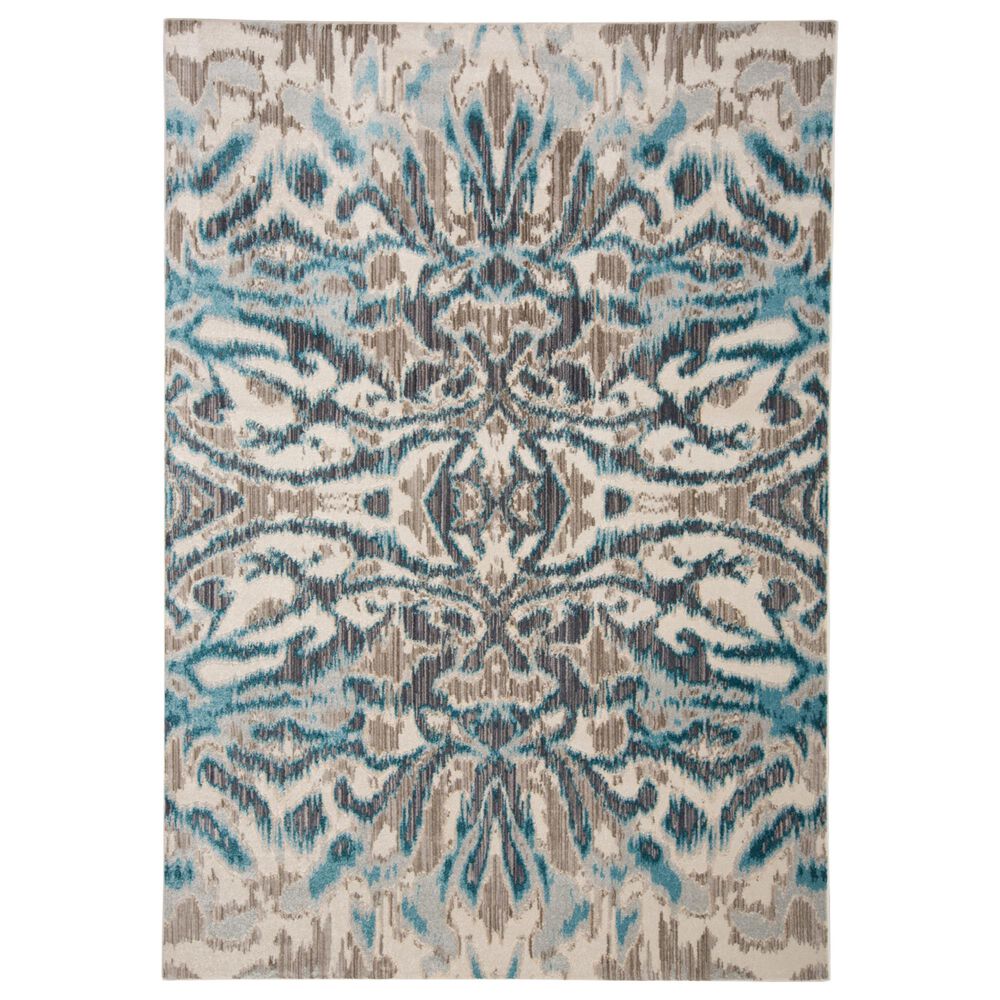 Feizy Rugs Keats 2"2" x 4" Aqua and Haze Area Rug, , large