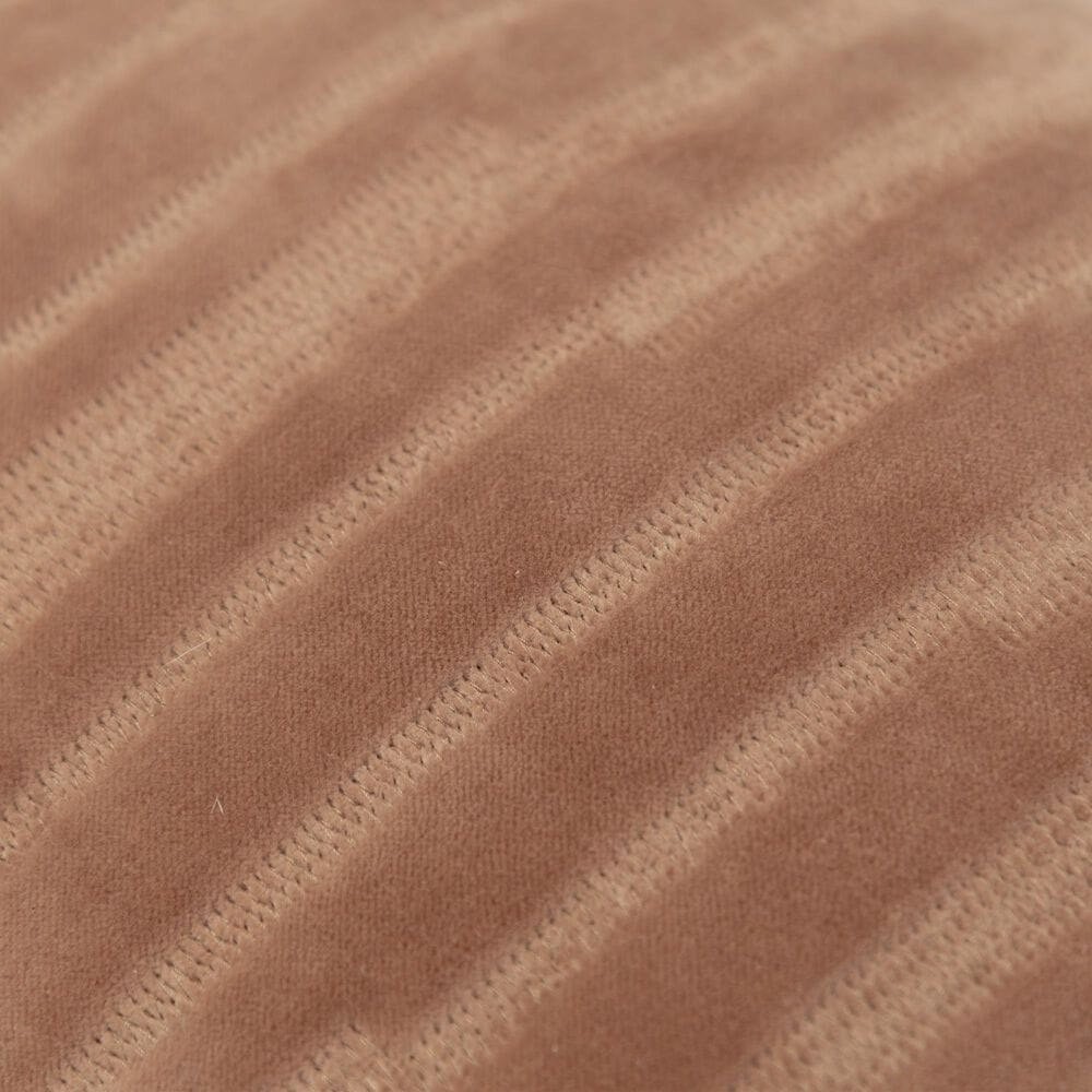 Rizzy Home 14&quot; x 26&quot; Striped Down Filled Lumbar Pillow in Cocoa, , large