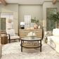 Maple and Jade 48" x 22" Window Pane Inspired Wall Mirror in Distressed White, , large