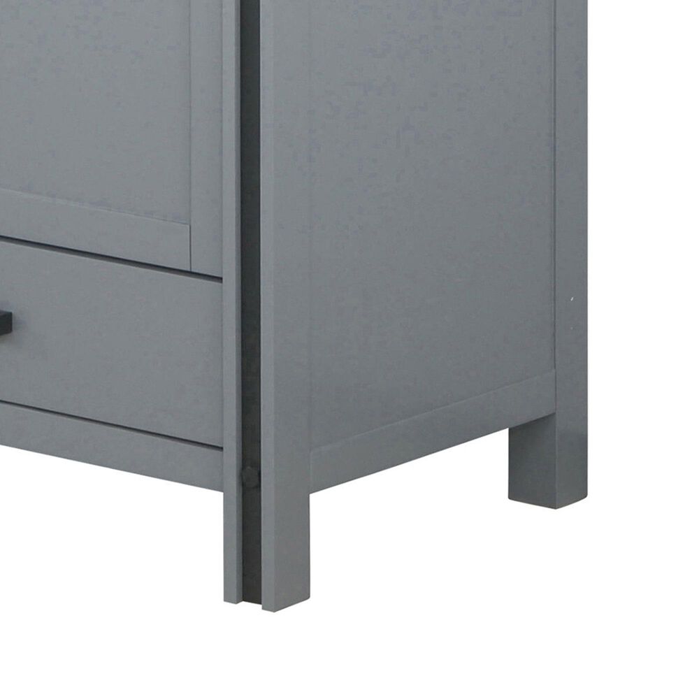 Lexora Home Ziva 80&quot; Double Bathroom Vanity in Dark Grey with 2 cm White Quartz Top and Rectangular Sinks, , large