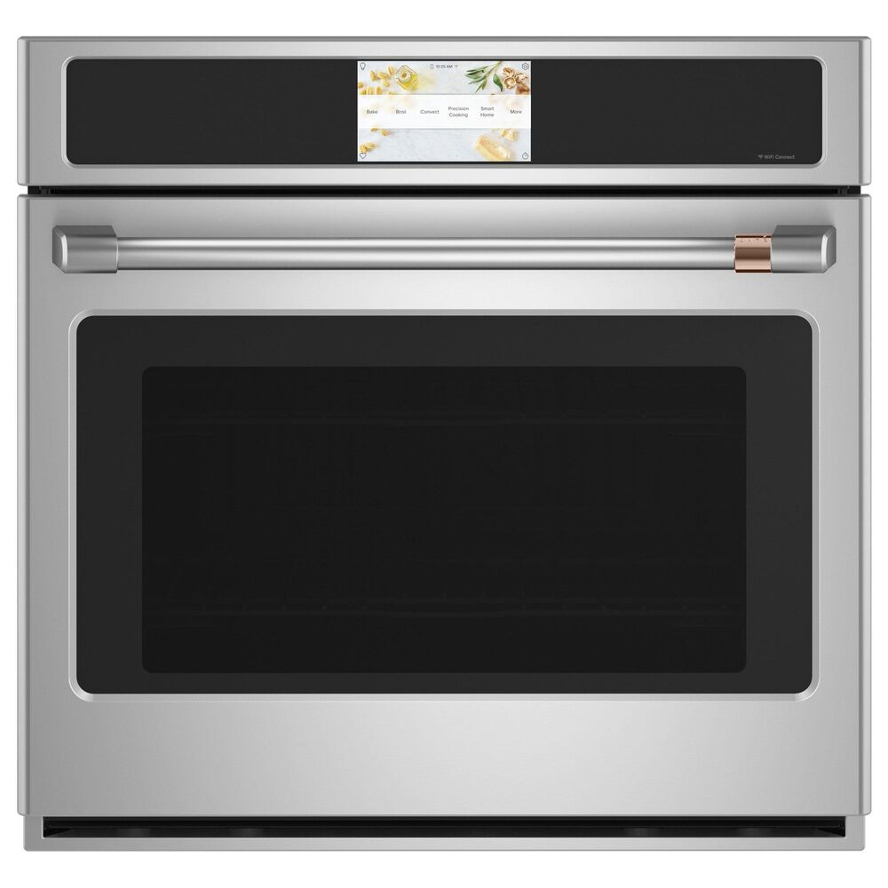 Cafe 2-Piece Kitchen Package with 30" Smart Built-In Convection Single Wall Oven and 30" Electric Cooktop in Stainless Steel, , large