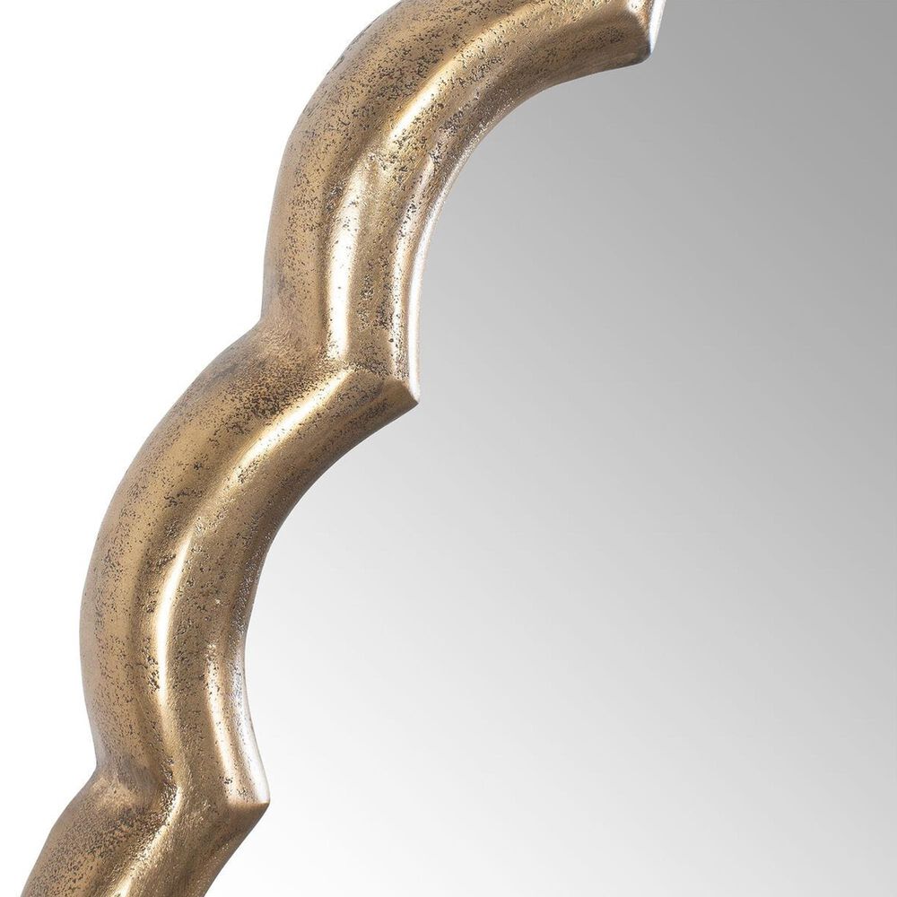 Uttermost Cerrito Round Wall Mirror in Antique Brass, , large