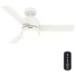 Hunter Gilmour 44" Outdoor Ceiling Fan with LED Lights in Matte White, , large