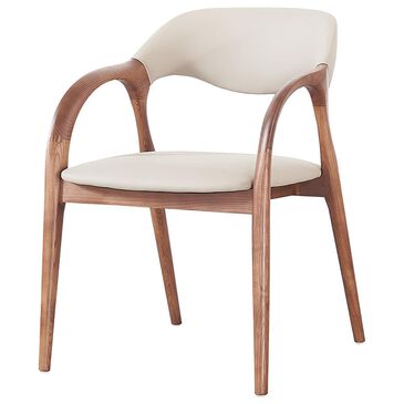 Furniture of America Arcton Arm Chair in Walnut, , large