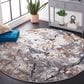 Safavieh Cyrus Shag CYR142F 6"7" Round Grey and Ivory Area Rug, , large